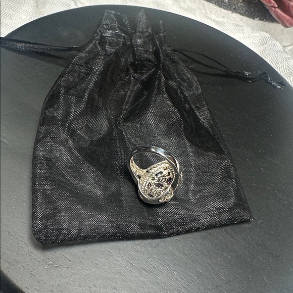 Ross Simons Ring 925 Sterling Silver Amethyst gemstones vintage - Picture 10 of 10